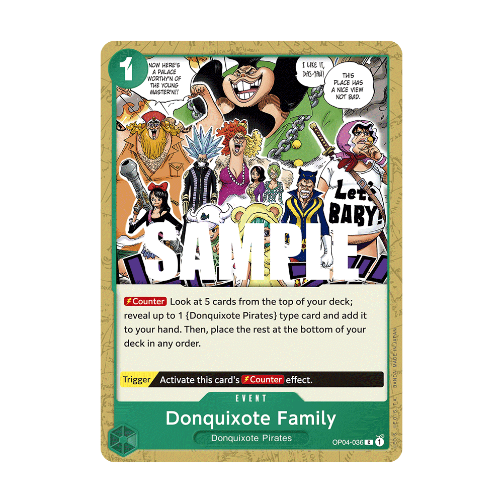 Donquixote Family: Carte One Piece KINGDOMS OF INTRIGUE [OP04] N°OP04-036