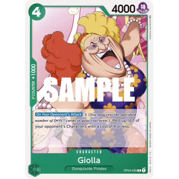 Giolla: Carte One Piece KINGDOMS OF INTRIGUE [OP04] N°OP04-025