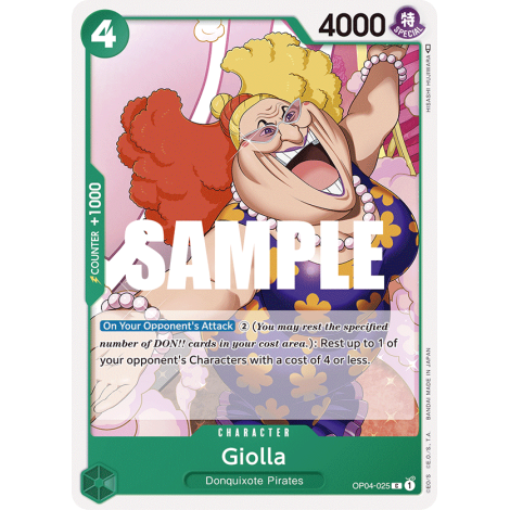 Giolla: Carte One Piece KINGDOMS OF INTRIGUE [OP04] N°OP04-025