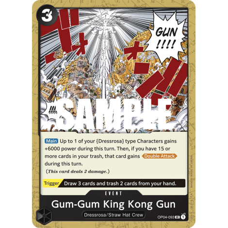 Gum-Gum King Kong Gun: Carte One Piece KINGDOMS OF INTRIGUE [OP04] N°OP04-093