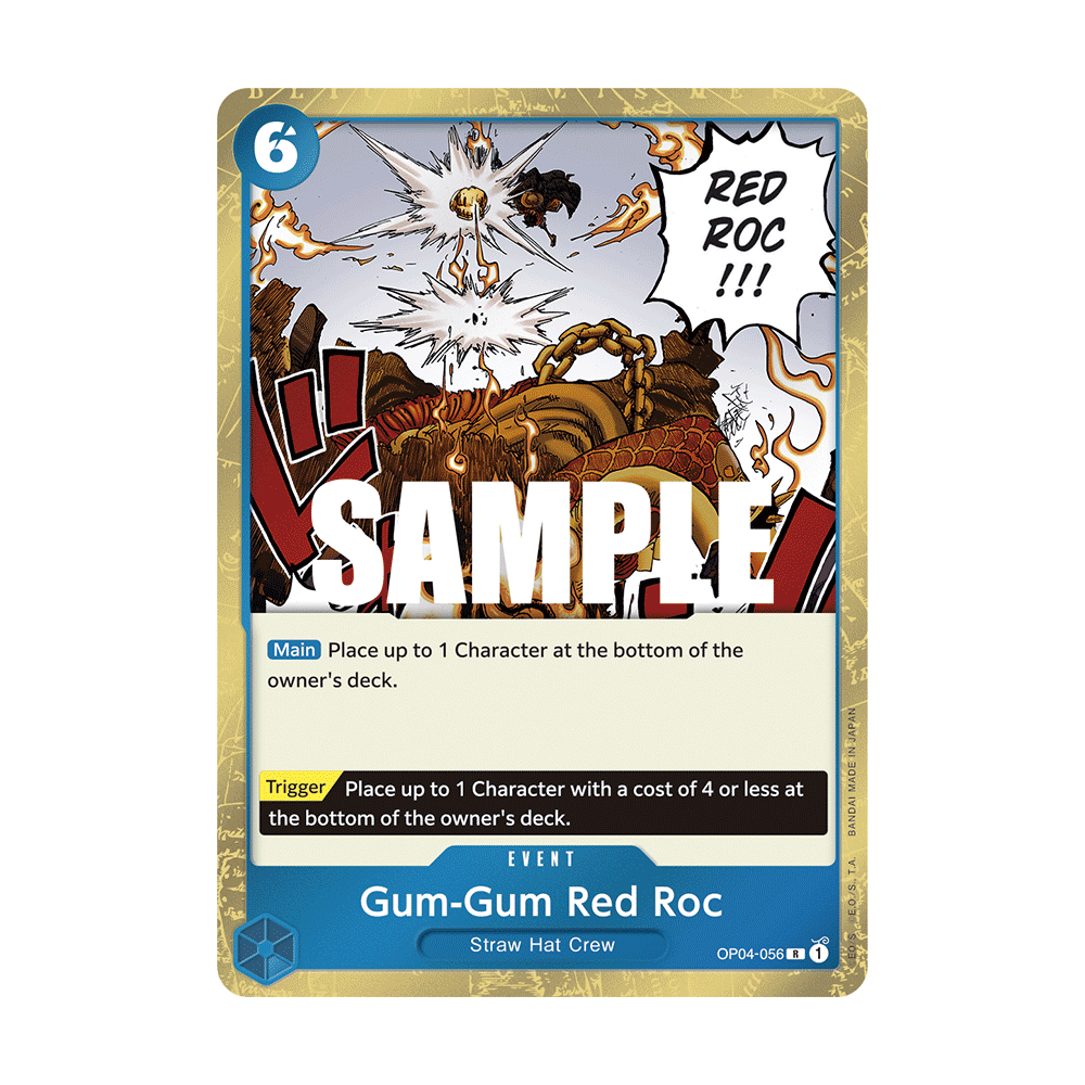 Gum-Gum Red Roc: Carte One Piece KINGDOMS OF INTRIGUE  N°OP04-056