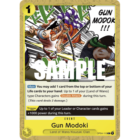 Gun Modoki: Carte One Piece KINGDOMS OF INTRIGUE [OP04] N°OP04-115