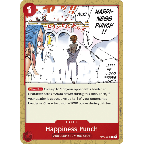 Happiness Punch: Carte One Piece KINGDOMS OF INTRIGUE [OP04] N°OP04-017