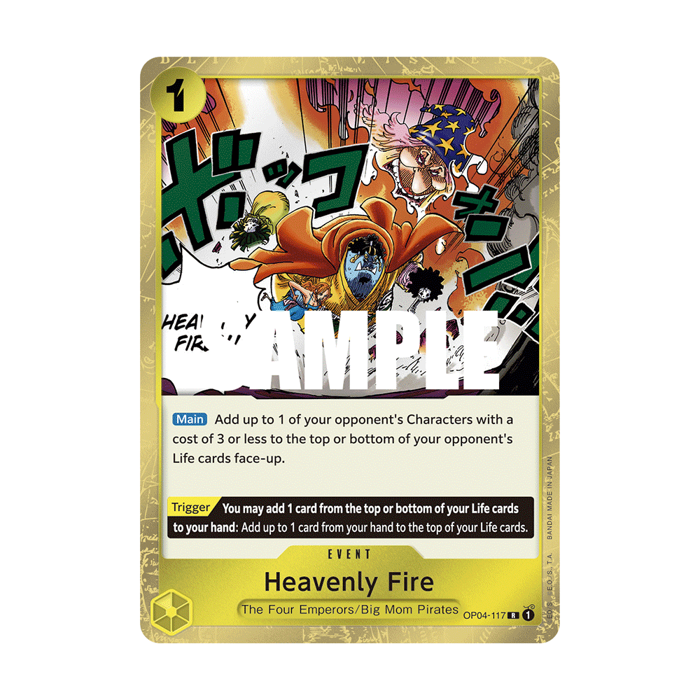 Heavenly Fire: Carte One Piece KINGDOMS OF INTRIGUE [OP04] N°OP04-117