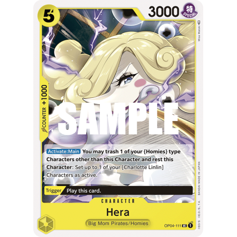 Hera: Carte One Piece KINGDOMS OF INTRIGUE [OP04] N°OP04-111