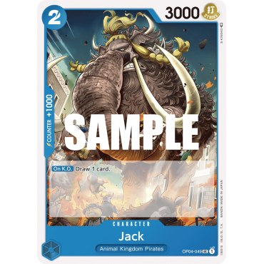 Jack: Carte One Piece KINGDOMS OF INTRIGUE [OP04] N°OP04-049