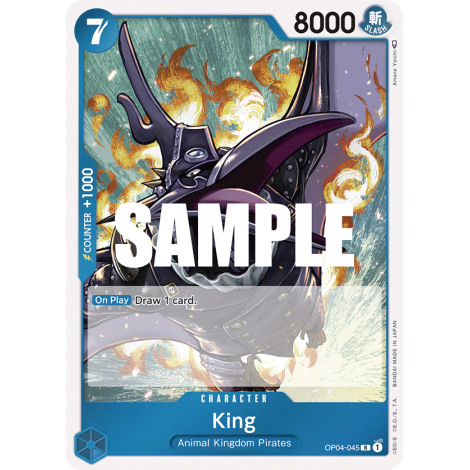 King: Carte One Piece KINGDOMS OF INTRIGUE [OP04] N°OP04-045
