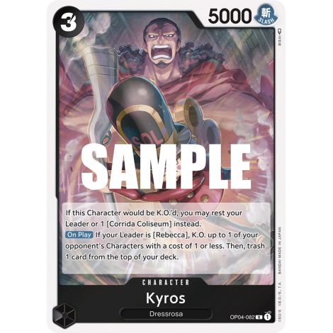 Kyros: Carte One Piece KINGDOMS OF INTRIGUE [OP04] N°OP04-082