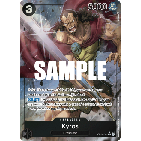 Kyros: Carte One Piece KINGDOMS OF INTRIGUE [OP04] N°OP04-082