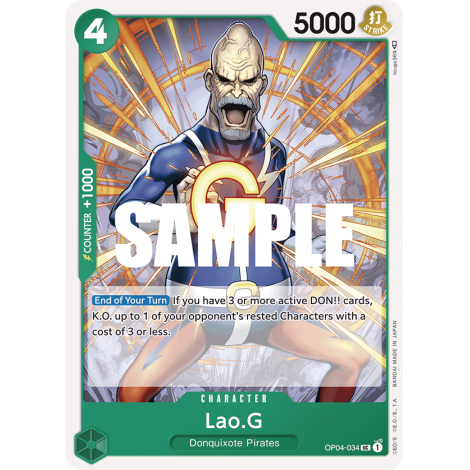 Lao.G: Carte One Piece KINGDOMS OF INTRIGUE [OP04] N°OP04-034