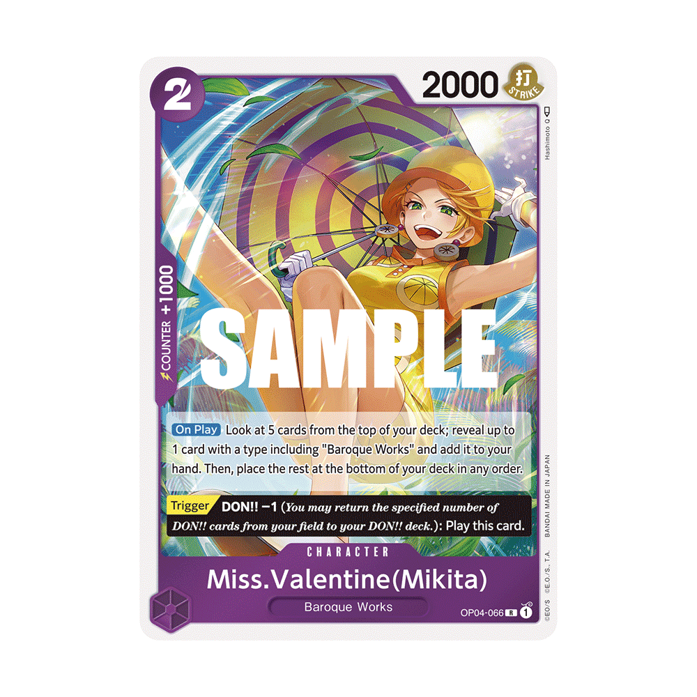 Miss.Valentine (Mikita) One Piece KINGDOMS OF INTRIGUE N°OP04-066