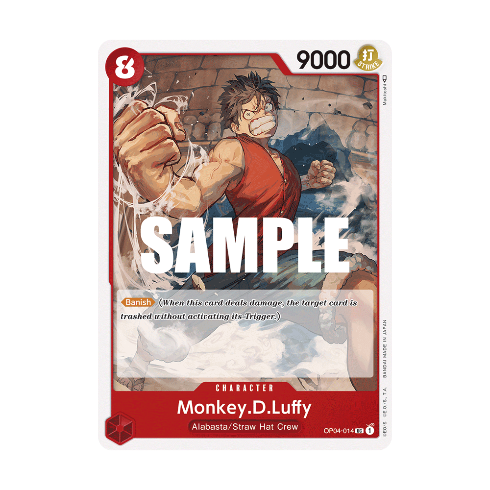 Monkey.D.Luffy: Carte One Piece KINGDOMS OF INTRIGUE [OP04] N°OP04-014