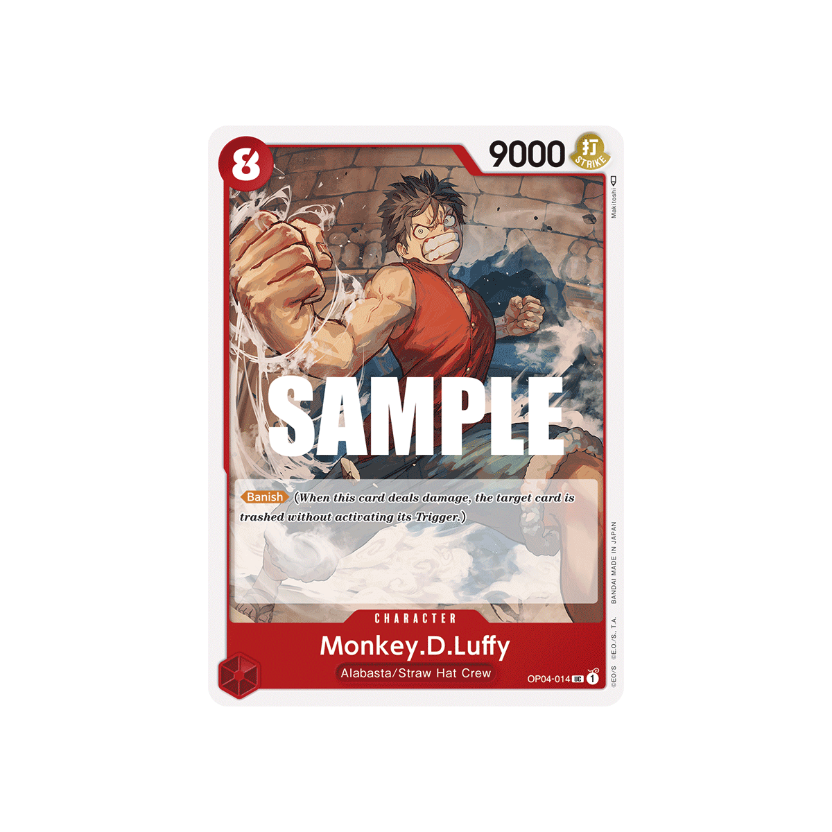 Monkey.D.Luffy: Carte One Piece KINGDOMS OF INTRIGUE [OP04] N°OP04-014