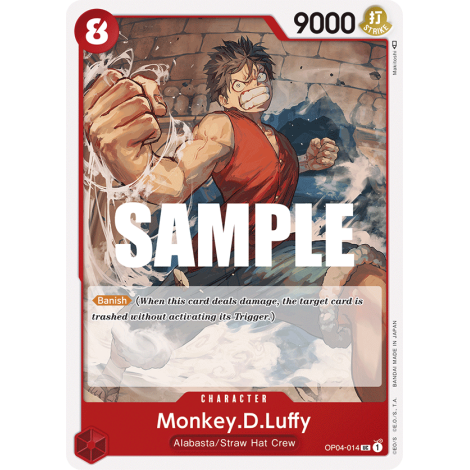 Monkey.D.Luffy: Carte One Piece KINGDOMS OF INTRIGUE [OP04] N°OP04-014