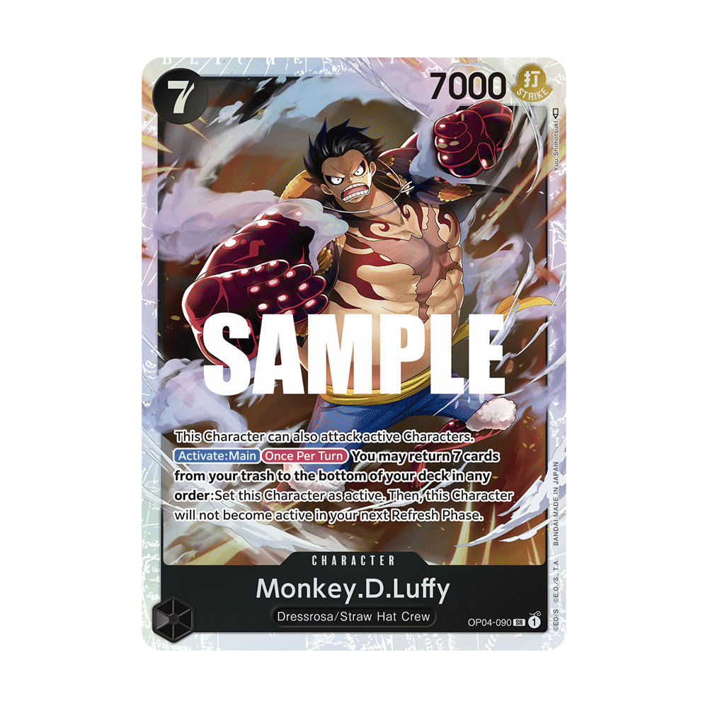 Monkey.D.Luffy: Carte One Piece KINGDOMS OF INTRIGUE [OP04] N°OP04-090