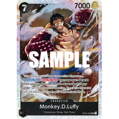 Monkey.D.Luffy: Carte One Piece KINGDOMS OF INTRIGUE [OP04] N°OP04-090