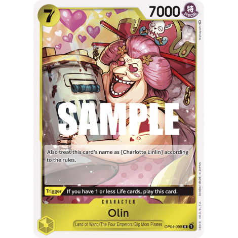 Olin: Carte One Piece KINGDOMS OF INTRIGUE [OP04] N°OP04-099