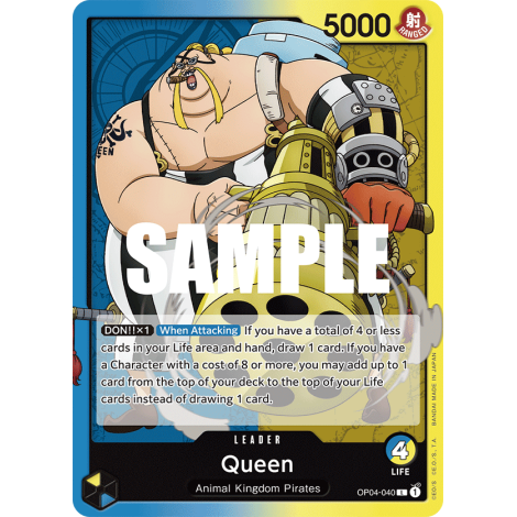 Queen: Carte One Piece KINGDOMS OF INTRIGUE [OP04] N°OP04-040