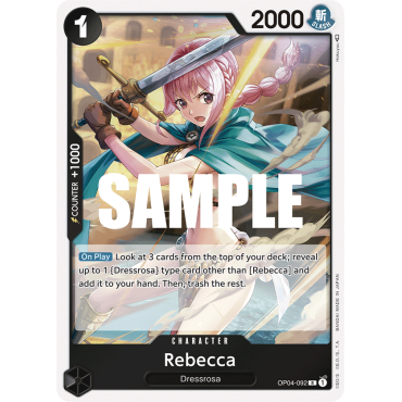 Rebecca: Carte One Piece KINGDOMS OF INTRIGUE [OP04] N°OP04-092