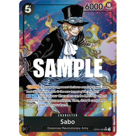 Sabo: Carte One Piece KINGDOMS OF INTRIGUE [OP04] N°OP04-083