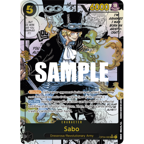 Sabo: Carte One Piece KINGDOMS OF INTRIGUE [OP04] N°OP04-083