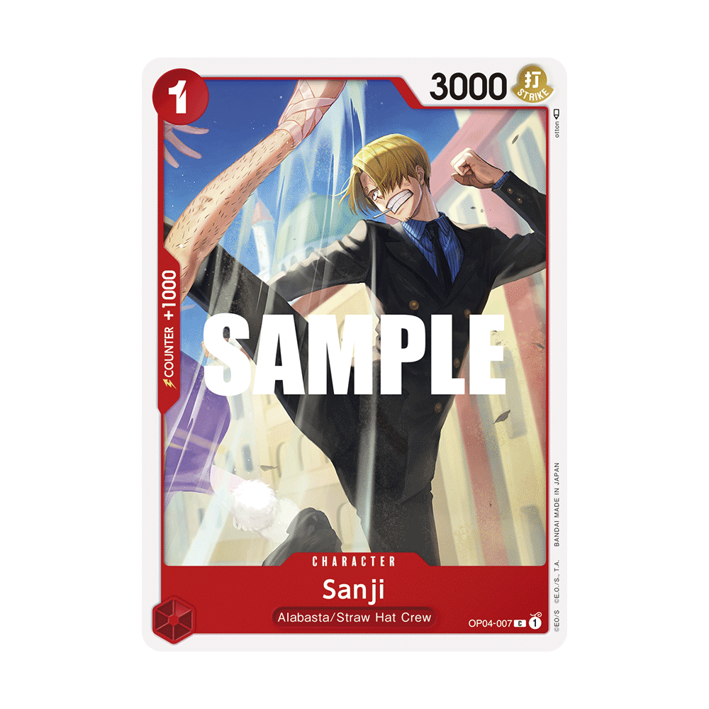 Sanji: Carte One Piece KINGDOMS OF INTRIGUE [OP04] N°OP04-007