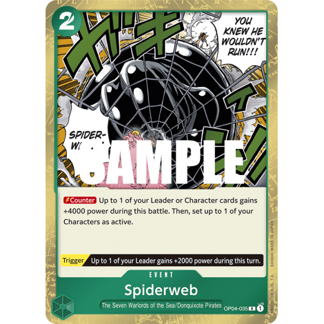 Spiderweb: Carte One Piece KINGDOMS OF INTRIGUE [OP04] N°OP04-035