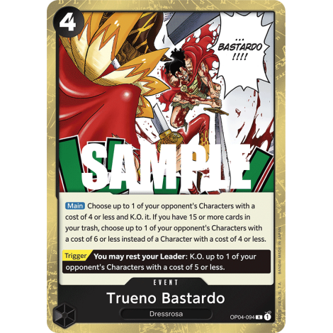 Trueno Bastardo Carte One Piece KINGDOMS OF INTRIGUE [OP04] N°OP04-094