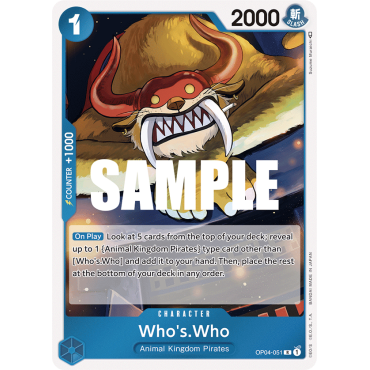 Who's.Who: Carte One Piece KINGDOMS OF INTRIGUE [OP04] N°OP04-051