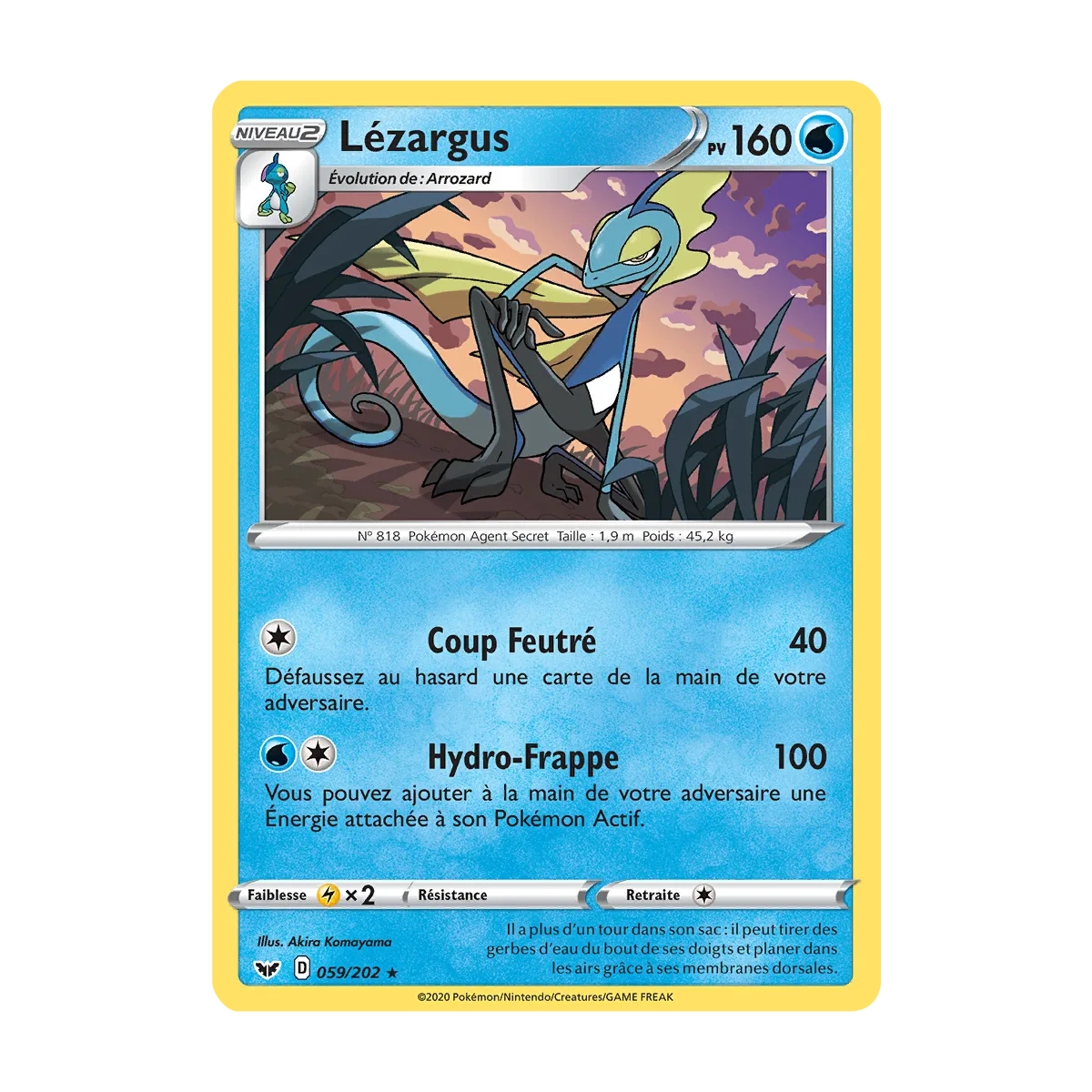 Lézargus 059/202 : Joyau Rare (Brillante) de l'extension Pokémon Épée et Bouclier