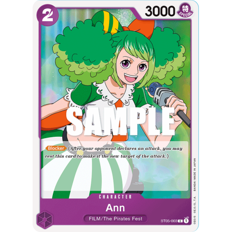 Ann: Carte One Piece ONE PIECE FILM edition [ST-05] N°ST05-003