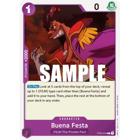 Buena Festa, ONE PIECE FILM edition [ST-05], Carte One Piece, ST05-014, One Piece Trading Card Game, TCG One Piece