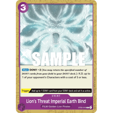 Lion's Threat Imperial Earth Bind: Carte One Piece ONE PIECE FILM edition [ST-05] N°ST05-016