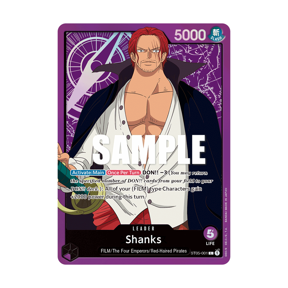 Shanks: Carte One Piece ONE PIECE FILM edition [ST-05] N°ST05-001