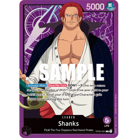 Shanks: Carte One Piece ONE PIECE FILM edition [ST-05] N°ST05-001