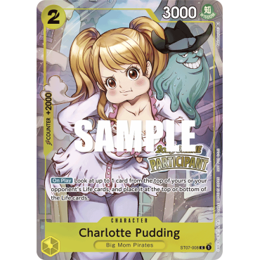 Charlotte Pudding: Carte One Piece Included in Online Regional Participation Pack Vol.1 N°ST07-008