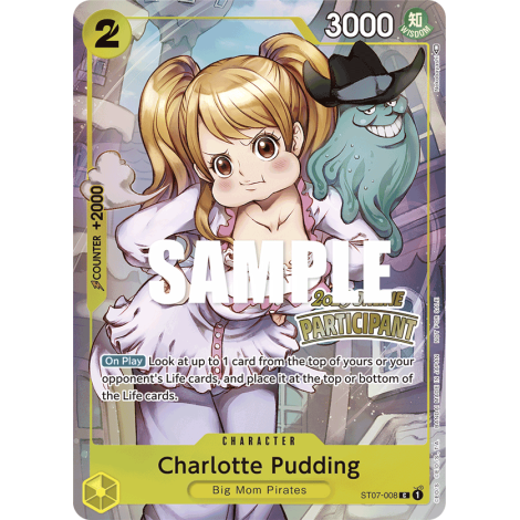 Charlotte Pudding: Carte One Piece Included in Online Regional Participation Pack Vol.1 N°ST07-008