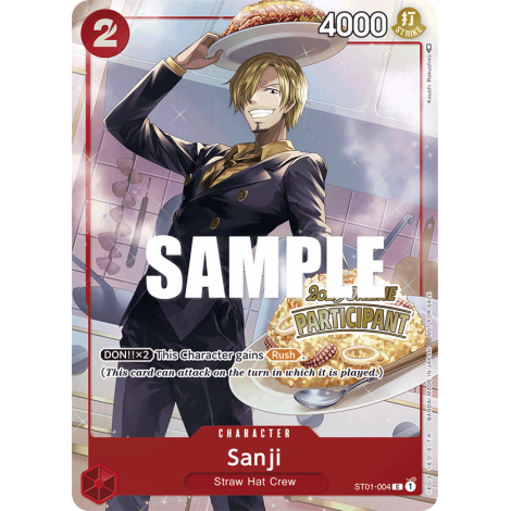 Sanji: Carte One Piece Included in Online Regional Participation Pack Vol.1 N°ST01-004