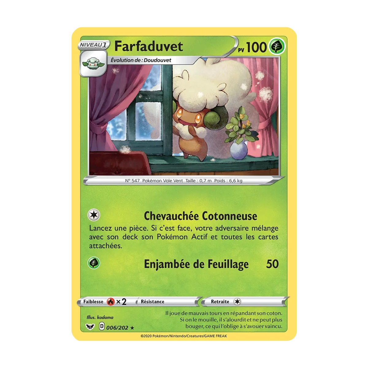 Farfaduvet 006/202 : Joyau Rare (Brillante) de l'extension Pokémon Épée et Bouclier