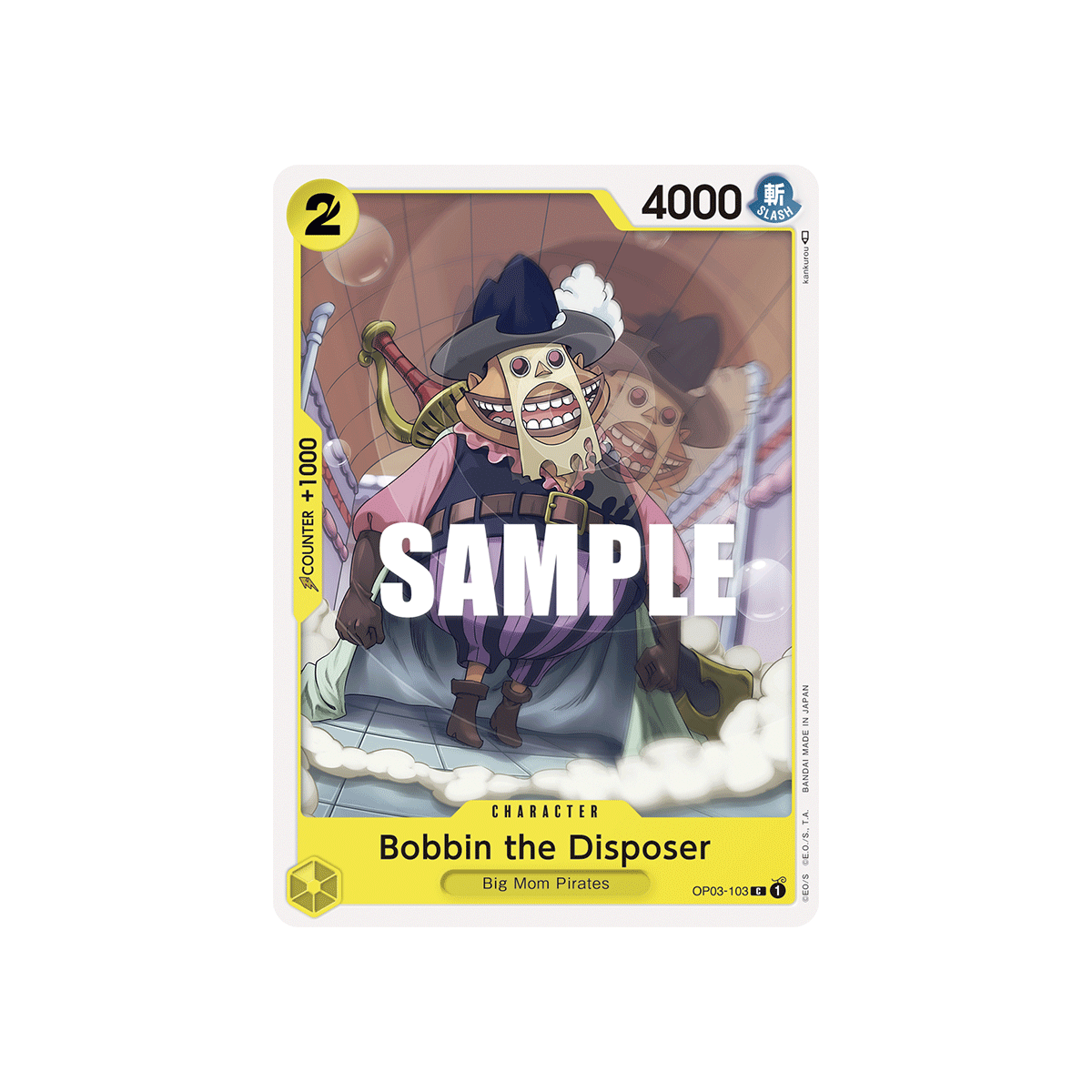 Bobbin the Disposer: Carte One Piece PILLARS OF STRENGTH [OP03] N°OP03-103