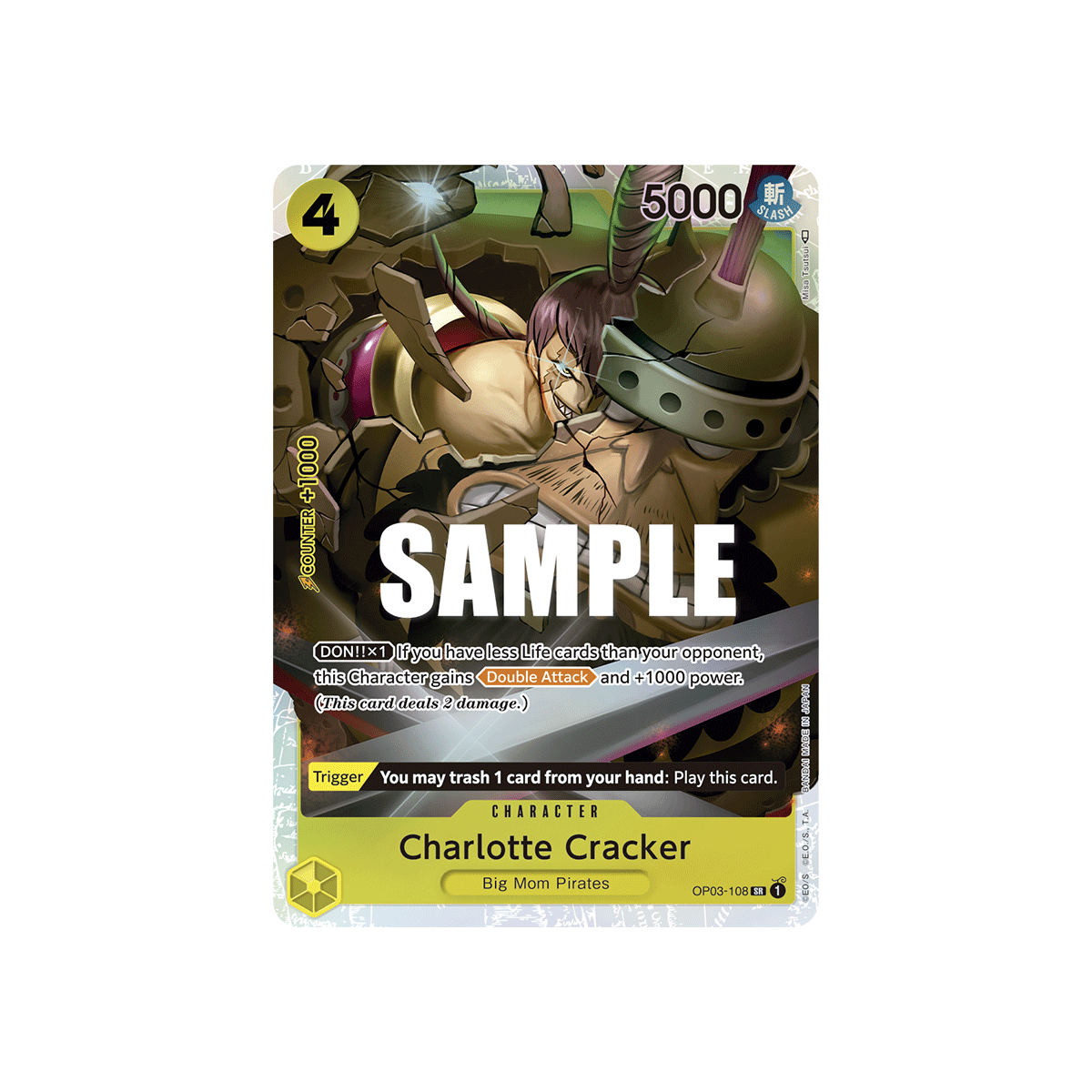 Charlotte Cracker: Carte One Piece PILLARS OF STRENGTH  N°OP03-108