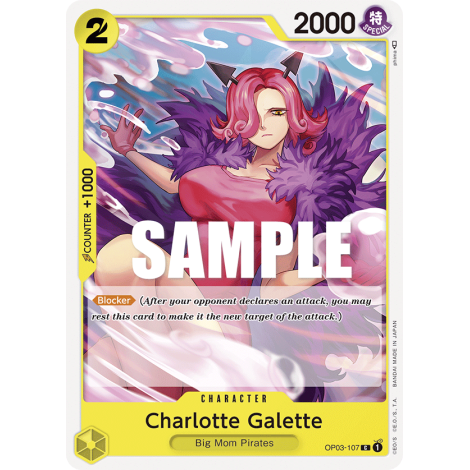 Charlotte Galette: Carte One Piece PILLARS OF STRENGTH [OP03] N°OP03-107