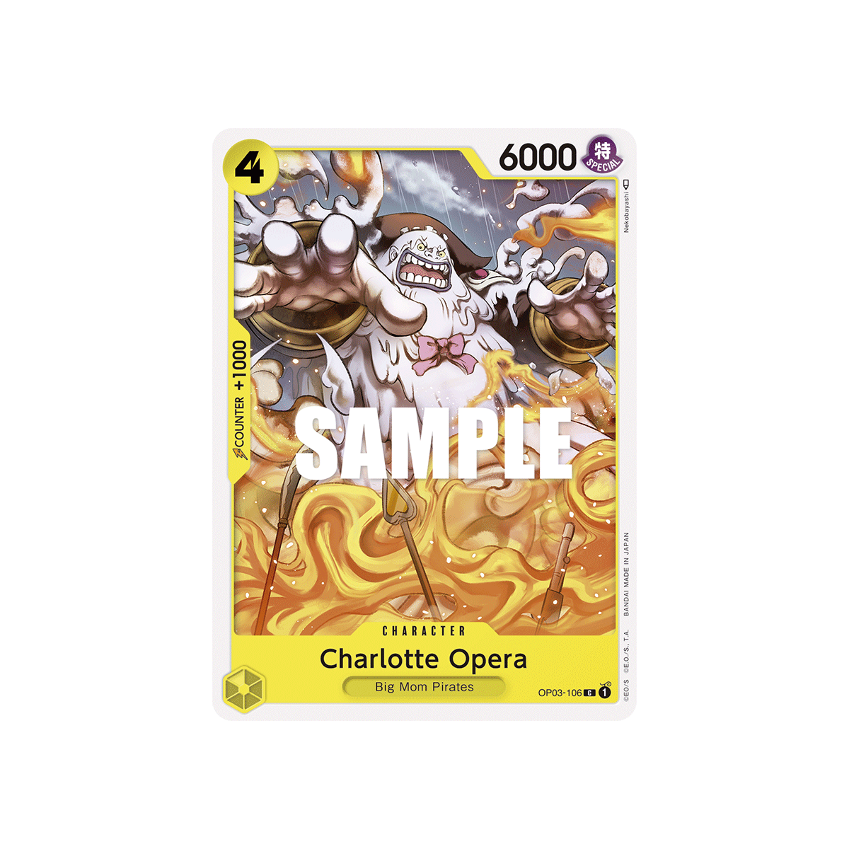 Charlotte Opera: Carte One Piece PILLARS OF STRENGTH [OP03] N°OP03-106