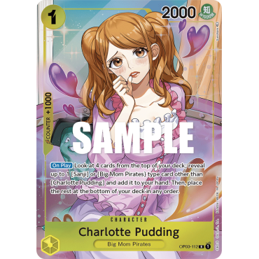 Charlotte Pudding: Carte One Piece PILLARS OF STRENGTH [OP03] N°OP03-112