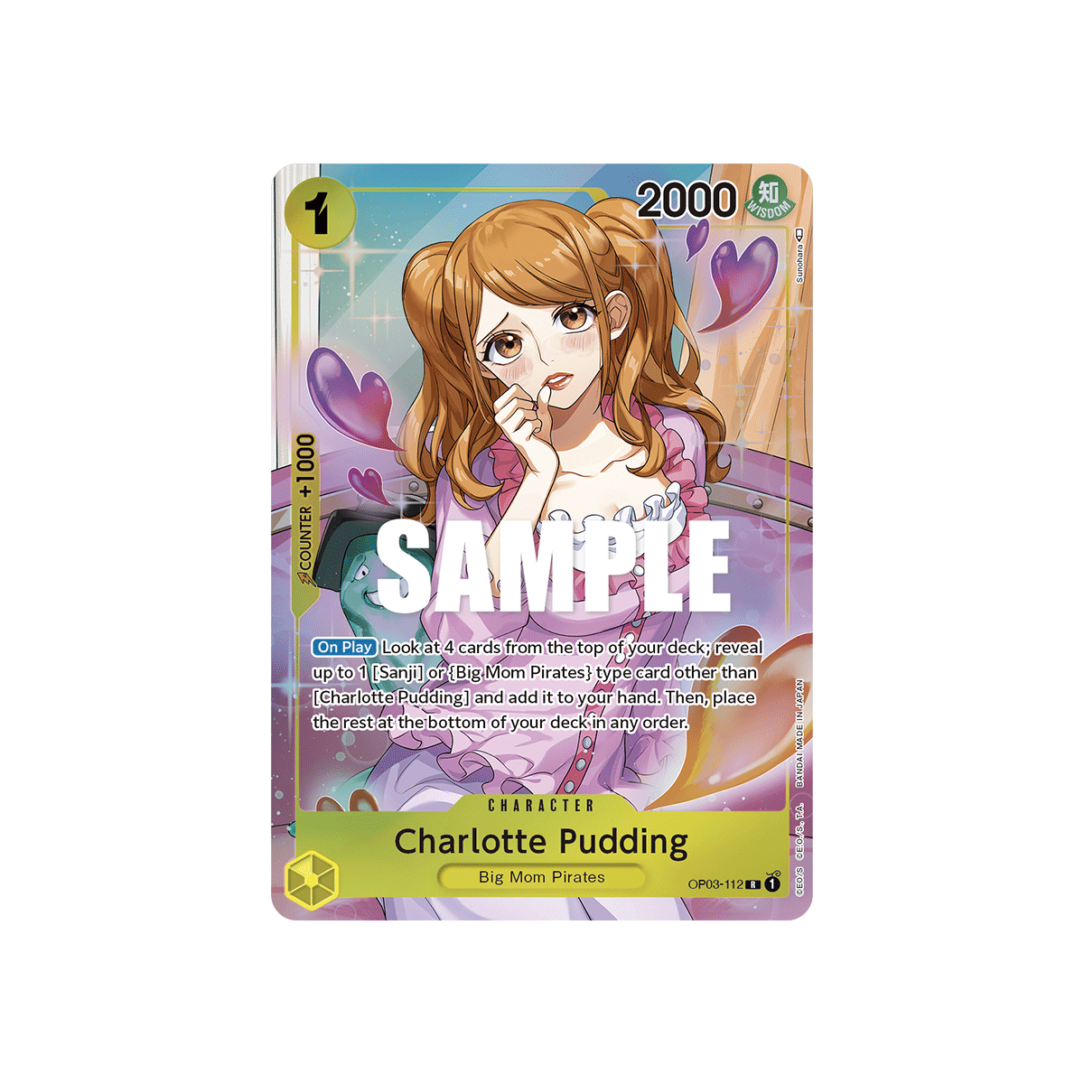 Charlotte Pudding: Carte One Piece PILLARS OF STRENGTH [OP03] N°OP03-112