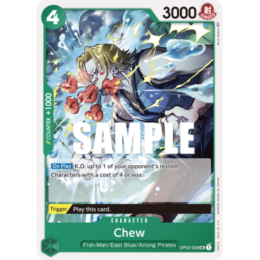 Chew: Carte One Piece PILLARS OF STRENGTH [OP03] N°OP03-029