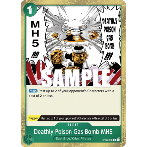 Deathly Poison Gas Bomb MH5 One Piece PILLARS OF STRENGTH N°OP03-038