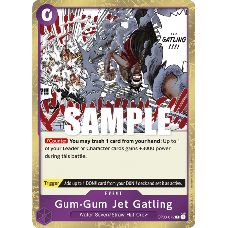 Gum-Gum Jet Gatling: Carte One Piece PILLARS OF STRENGTH N°OP03-072