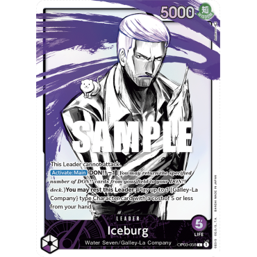 Iceburg: Carte One Piece PILLARS OF STRENGTH [OP03] N°OP03-058