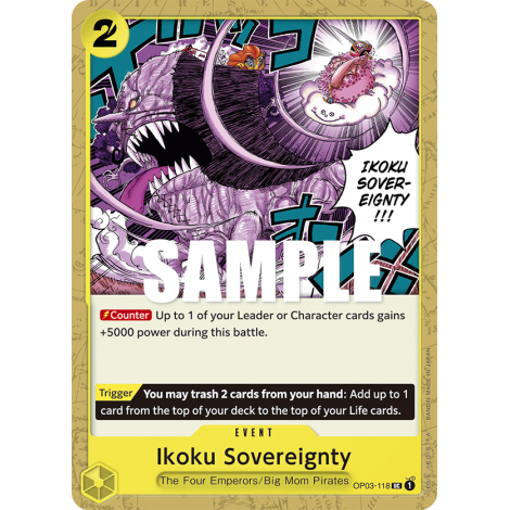 Ikoku Sovereignty: Carte One Piece PILLARS OF STRENGTH [OP03] N°OP03-118